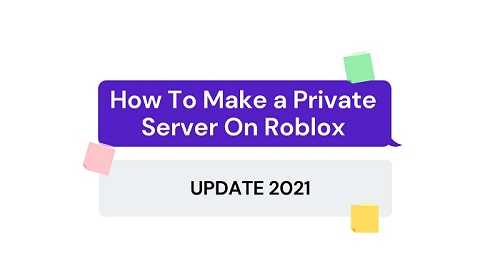 How To Make a Private Server On Roblox