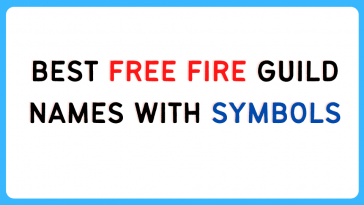 Best Free Fire Guild Names with symbols