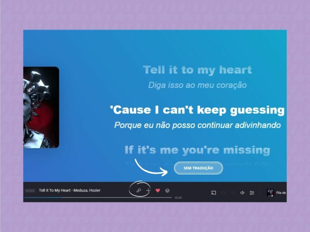 Learn how to translate Deezer songs in the service's web version (Image: Playback/Deezer)