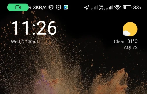 How to remove the green icon in the corner of the screen on Xiaomi