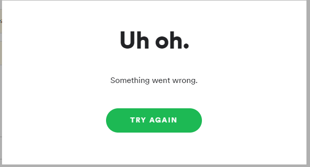 Spotify Something Went Wrong Android
