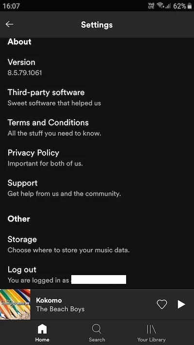 Method #1 – Log in to and out of your Spotify account.