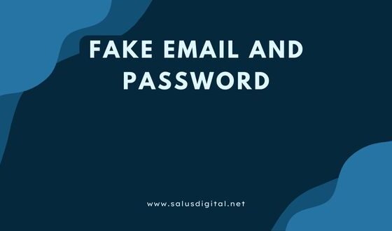 Fake Email and Password