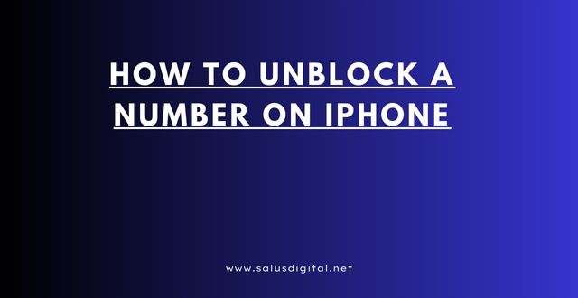 How to Unblock a Number on iPhone